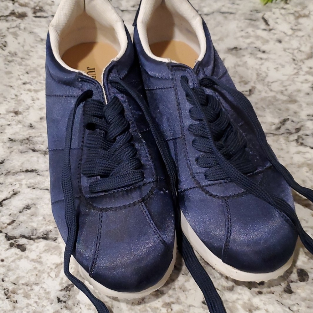 JustFab Blue Zepheryn Sneakers